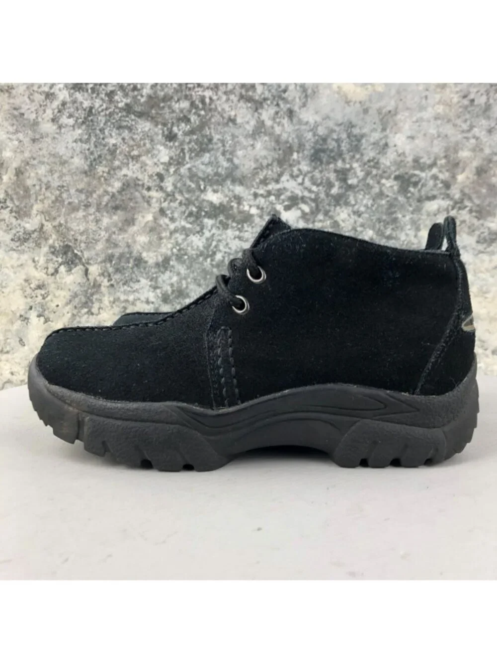 Roper Women's Size 5 Black Suede Split Toe Lace-Up Ankle Chukka Boots 21-602-421